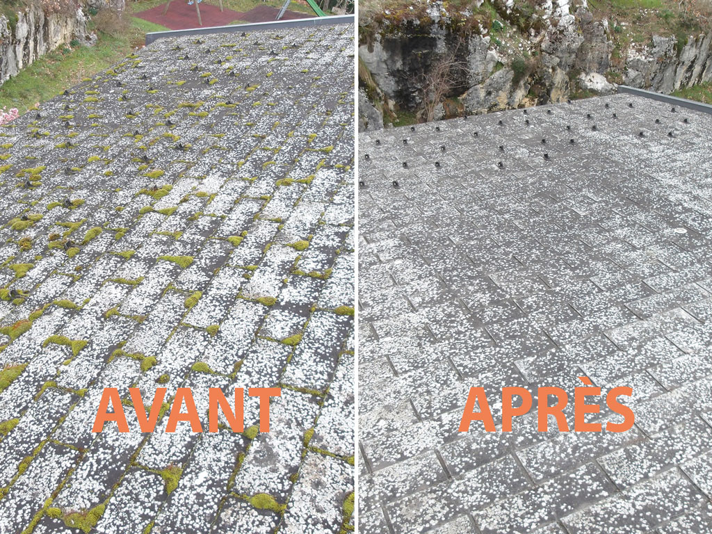 Jacot toitures traitement anti mousse La Sarraz